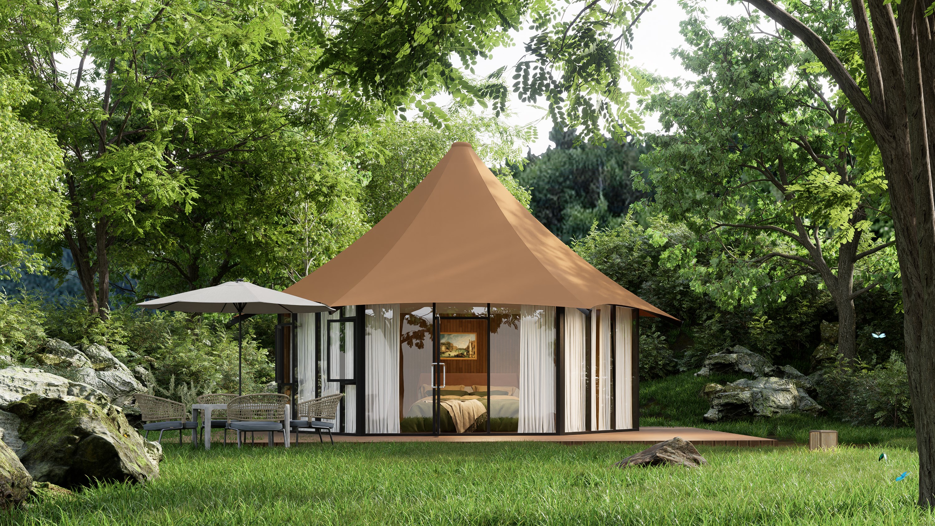 六边形帐篷(竹林物语)