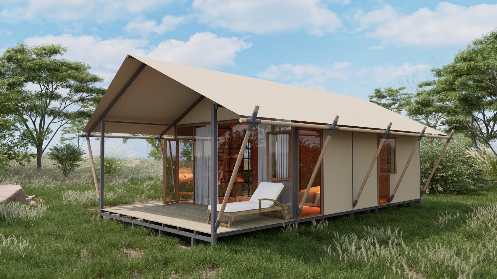 硬体墙韩式帐篷(天籁之居)